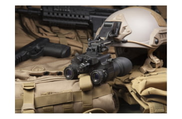 Image of AGM Global Vision NVG-50 NL1 Dual Tube Night Vision Goggle/Binocular 51 Degree FOV Gen 2 Plus, Level 1, Black, 4.4 4.6 2.9, 14NV5122483011
