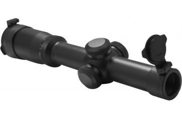 Image of AIM Sports Inc 1-4x24G Tri-Illuminated First Focal Plane Scope/Mil-Dot Reticle/Rings JFF1424G