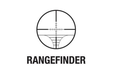 Image of AIM Sports Inc 4X32 Compact Rangfinder Scope w/Rings &amp; Sunshade, Black, JTR432B-S
