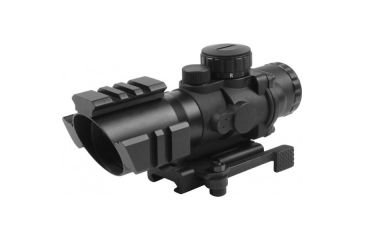 Image of AIM Sports Inc 4X32 Tri-Ill. Scope, Black, Medium, Tri-Rail/Qrm/Rapid Ranging JTDTRQ432G