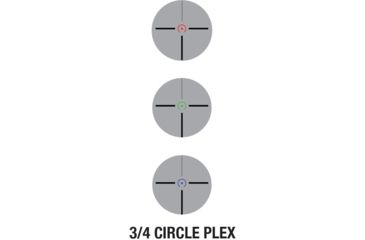 Image of AIM Sports Inc 4X32 Tri Illuminated Scope w/Fiber Optic Sight 3/4 Circle Plx Reticle, Black, JTCPO432G