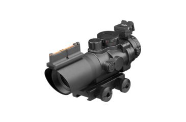 Image of AIM Sports Inc 4X32 Tri Illuminated Scope w/Fiber Optic Sight Arrow Reticle, Black, JTCSFO432G