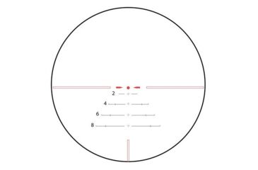 Image of AIM Sports Inc Alpha 6 1-6X24 30mm Rifle Scope With CQ1 Moa Reticle, Black, JA6HD1624CQ