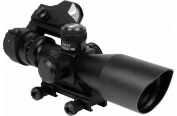 Image of AIM Sports Inc CQB Combo 3-9x40 Scope/Red Dot/Picatinny Mount/P4 Sniper Reticle JSRPC01