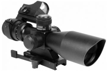 Image of AIM Sports Inc CQB Combo 3-9x40 Scope/Red Dot/QR Mount/Mil-Dot Reticle JSRMC01