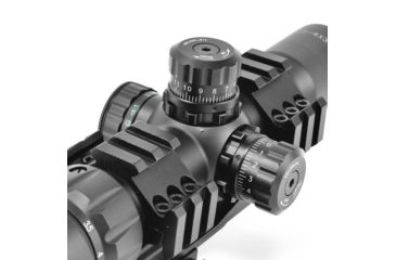 Image of AIM Sports Inc Recon Series 1.5-4x30 Tri Illuminated CQB Scope w/ Locking Turrets/3/4 Circle Reticle JTHR1