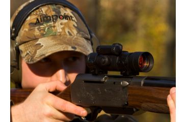 Image of Aimpoint 9000SC Red Dot Reflex Sight, 2 MOA Dot Reticle, Black, Semi Matte, Anodized, 11417