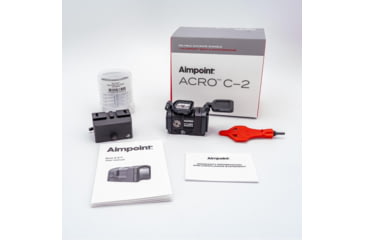 Image of Aimpoint ACRO C-2 2.5 MOA Red Dot Reflex Sight - B&amp;T 39mm QD Mount, Black, 200978