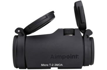 Image of Aimpoint Micro T-2 Red Dot Sight, 1x18mm, 2 MOA, No Mount, Black, 200180