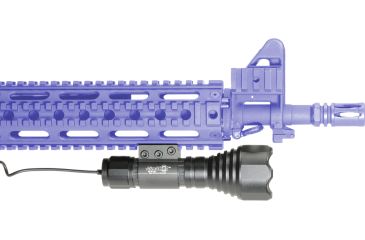Image of Aimshot Night Scout Illuminator - shown rifle-mounted
