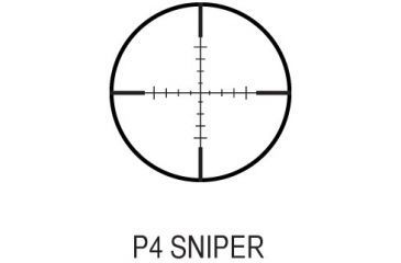 Image of AimSports 3-9X40 Rubber Armored P4 Sniper Scope , Black JLX3940G