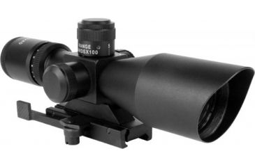 Image of AimSports 3-9X40 Dual Ill. Scope /QRM/Mil-Dot, Black JTSDM3940G