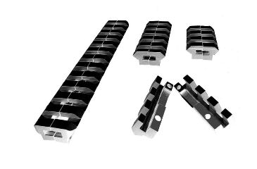 Image of Aimtech 1pc. low profile no see- thru for Remington 870/1100/1100 most, Black RRLS2