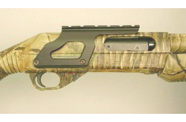 Image of Aimtech Full Length Shotgun Tactical Rail Mount for Benelli Super Nova Tactical, Black ASM23SWH