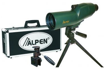 Image of Alpen 15-45x50 Spotting Scope w/ Window Mount, Case, Green 790KIT