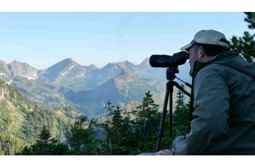 Image of Alpen 15-45x60mm Compact Straight Spotting Scope, Green 725