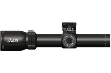 Image of Alpen Apex 1-6x24 mm Rifle Scope, 30 mm Tube, 1/4 MOA, FFP, Matte Black, Compact, 4010