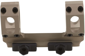 Image of American Defense Manufacturing 34mm Straight Up Dual Ring Scope Mount w/ 1/2in Titanium GI Bolts, Flat Dark Earth, Small, AD-RECON-S-34-FDE-TGIB