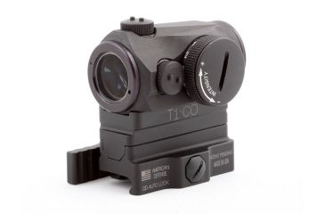 Image of American Defense Manufacturing AD-B2 Modular Base, w/ T1-SOCOM Riser, Standard Lever, Black, AD-B2-T1-SOCOM STD