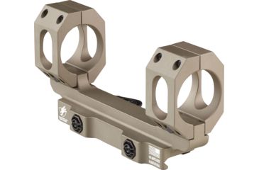 Image of American Defense Manufacturing Dual Ring Scope Mount Straight Up, Spaced Wide to Fit Larger Scoped Like SCHMIDT &amp; BENDER, 1in Rings, Flat Dark Earth, AD-RECON-SW 1 STD FDE-TL