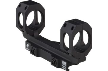 Image of American Defense Manufacturing Dual Ring Scope Mount Straight Up, Spaced Wide to Fit Larger Scoped Like SCHMIDT &amp; BENDER, 40mm Rings, Black, AD-RECON-SW 40 STD-TL