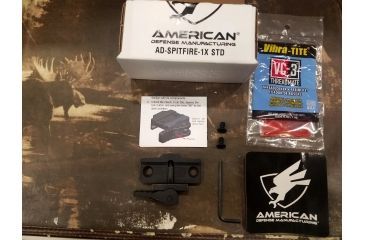 Image of American Defense Manufacturing Vortex Spitfire 1x Mount, Black, AD-SPITFIRE-1X