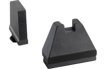 Image of AmeriGlo 9XL Tall Black serrated .500in FRONT, Flat Black .600in Rear, Fits all Glock Except 42 &amp; 43, 9XL, up to 0.490in DH, GL-808