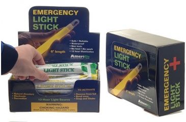 Image of Ameriglo AML30CD 6'' Green/Yellow 8 Hour Light Stick Display/30 Count