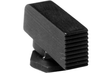 Image of Ameriglo Black Night Sights Thin Series Front Sight Only Serrated Black All Fits Glock Models 315height 090 Width Gst 315