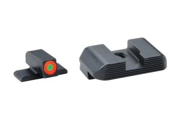 Image of Ameriglo Hackathorn Night Set For Bersa BP9/40/380 Orange Outline Front Black Rear