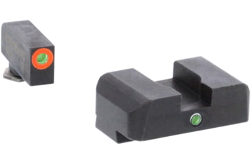 Image of AmeriGlo I-Dot Night Sight Set, Glock 17/19/19x/26 Gen 5, Green Tritium W/Orange Outline, GL-5201