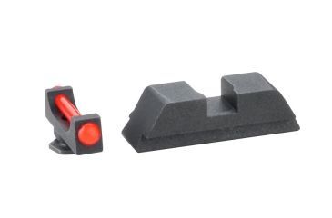 Image of Ameriglo Night Sight Set, Spec. Combo - Red Fiber Front / Flat Black Rear - Fits Glocks 17/19/22 GFT-113