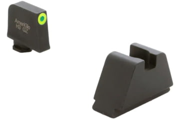 Image of AmeriGlo Optic Compatible 4XL Tall Green Tritium LumiGreen Outline .385in front, FlatBlack .480in Rear, GL-695