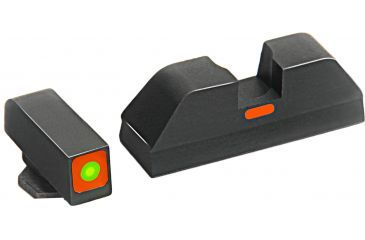Image of AmeriGlo Painted Rear Sight .287in. Height, Orange line, .155in. notch GL-617OR