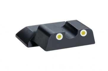 Image of Ameriglo Rear Tritium Night Sights S&amp;W M&amp;P Shield Yellow Tritium With White Outlines, EDEMO1