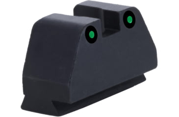 Image of AmeriGlo Smith and Wesson Rear Sight, Green Tritium 2-Dot Black Outlines .492inH .150in Sq Notch, Smith &amp; Wesson, SW-2200R