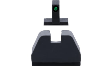 Image of AmeriGlo Smith &amp; Wesson Pistol Front Sight, Green Tritium Black Outline .378in FRONT, Black .492inREAR, Smith &amp; Wesson, SW-809