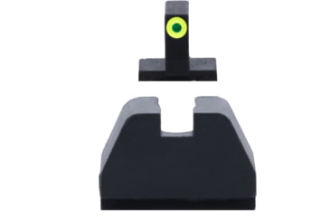 Image of AmeriGlo Smith &amp; Wesson Pistol Front Sight, Green Tritium LumiGreen Outline .378in FRONT, Black .492inREAR, Smith &amp; Wesson, SW-611