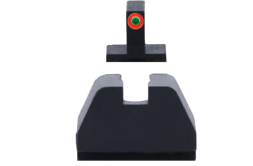 Image of AmeriGlo Smith &amp; Wesson Pistol Front Sight, Green Tritium Orange Outline .378in FRONT, Black .492inREAR, Smith &amp; Wesson, SW-511