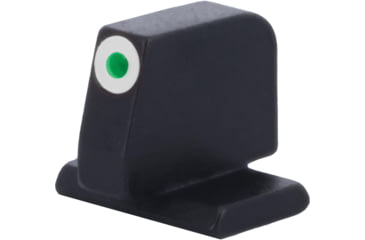 Image of AmeriGlo Smith &amp; Wesson Pistol Front Sight, Green Tritium White Outline FRONT .378in H .125in W, Smith &amp; Wesson, SW-800-378