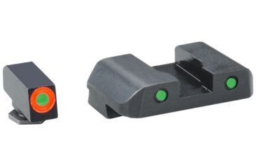 Image of Ameriglo Spartan Tactical Tritium Night Sight Set For Glock 43 Orange/Green
