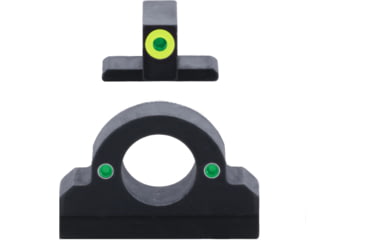 Image of AmeriGlo Springfield Ghost Ring Sight, Green Tritium LumiGreen Outline FRONT, Green Tritium REAR, Springfield, XD-325