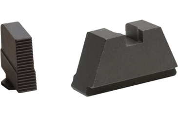 Image of AmeriGlo Tall Suppressor Height Sight Set, All Glock excl. 42/43/43x/48, 3XL, Flat Black, Serrated Black, GL-506