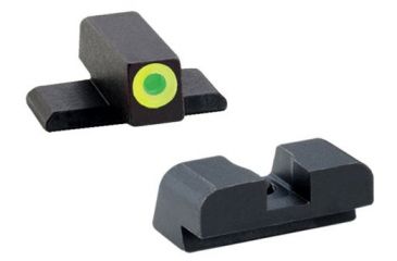 Image of AmeriGlo Tritium Sig Set ProGlo lime-Lumi Outline Front, BLK Rear 8 Height Front 8 Height Rear SG-533