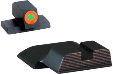 Image of AmeriGlo Tritium Front Black Serrated Rear All M&amp;P Models, except Shield, ProGlo Front, Orange Outline SW-433B