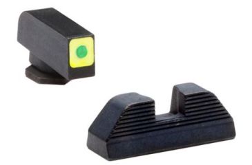 Image of Ameriglo Tritium front serrated rear, green green GL-646