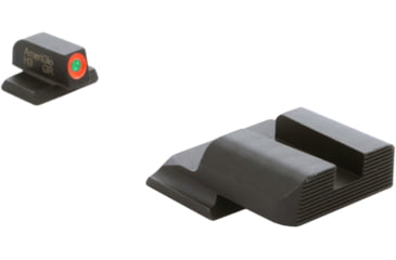 Image of AmeriGlo Tritium Night Sight Set, M&amp;P Shield, ProGlo Front Orange Outline, Black Rear SW-443