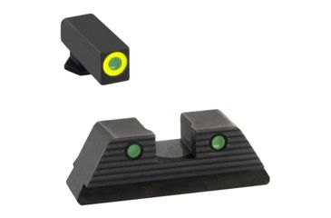 Image of AmeriGlo Trooper Sets of Pistol Tritium Night Sights for Glock 20,21,29,30,31,32,36,40,41, Green GL-820