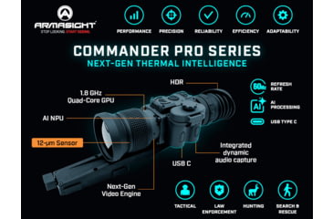 Image of Armasight Commander 640 Pro 3-12x50mm Thermal Rifle Scope w/KDG Mount