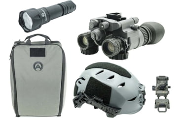 Image of Armasight BNVD-51 Premium Kit - BNVD-51 Gen 3 Pinnacle Ghost White NV Goggles Gry, Wilcox G95 Mount Gry, OG Helmet Bag Gry, TW EXFIL LTP Helmet Rail 3.0, M/L Gry